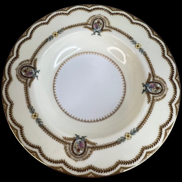 Vintage Noritake China Serena Rim Soup Bowl 8 1/8” Cereal Salad Floral 3840 - Picture 5 of 7